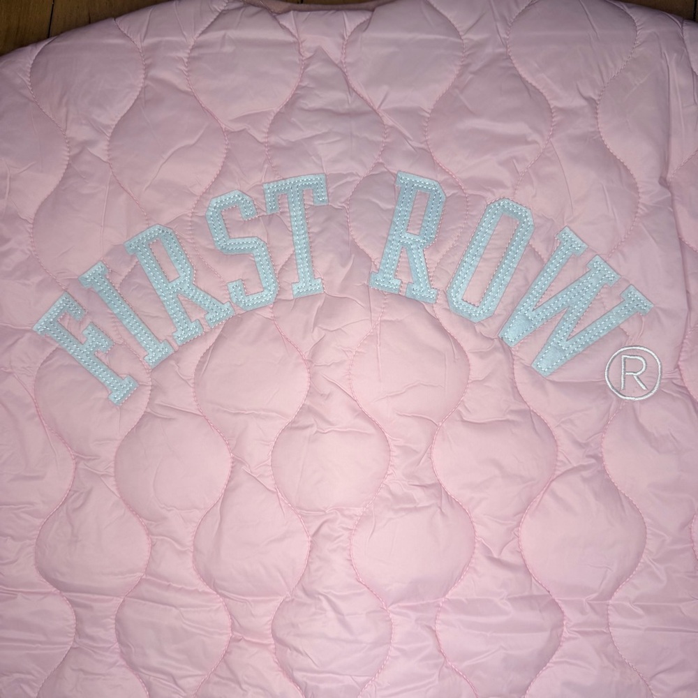 FIRST ROW DENIM KEEP THINGS SIMPLE QUILTED LINER JACKET Pink M - Picture 7 of 8